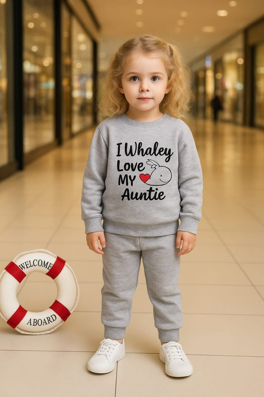 Fashion Style Printed Kids Winter Suit Gray